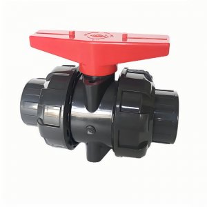 帶平臺的UPVC承插球閥，可加裝電氣動執行